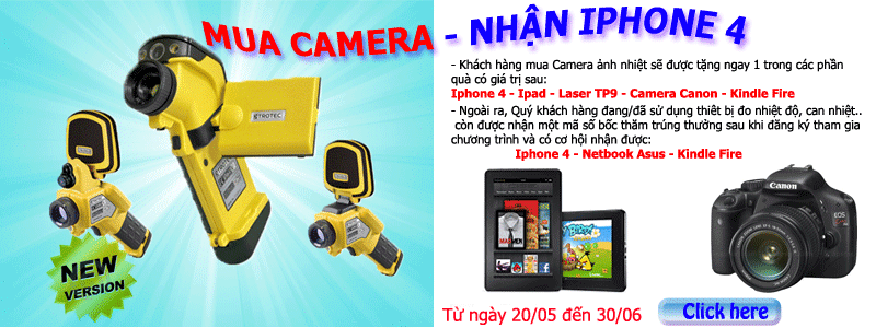 Mua Camera ảnh nhiệt - Nhận ngay Iphone 4