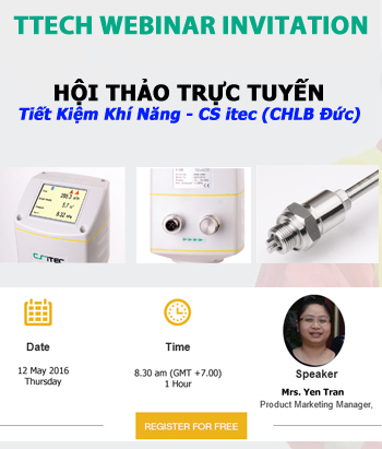 Hội thảo trực tuyến: TIẾT KIỆM KHÍ NĂNG - CS-itec (CHLB Đức)